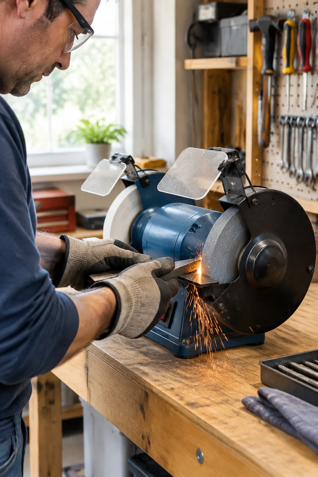 a bench grinder arranged for a practical equipment buying guide
