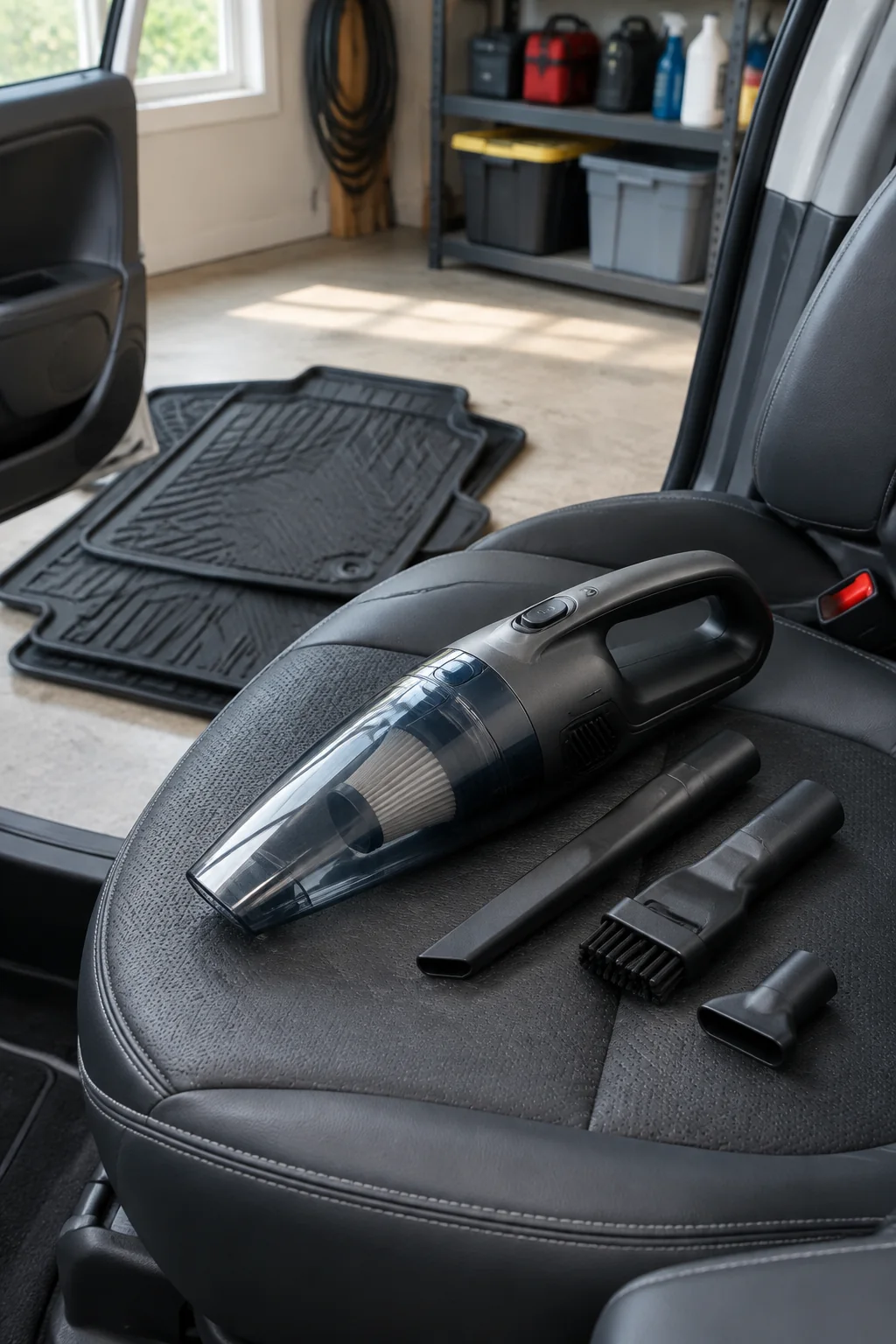 a compact car detailing vacuum arranged for a practical automotive buying guide