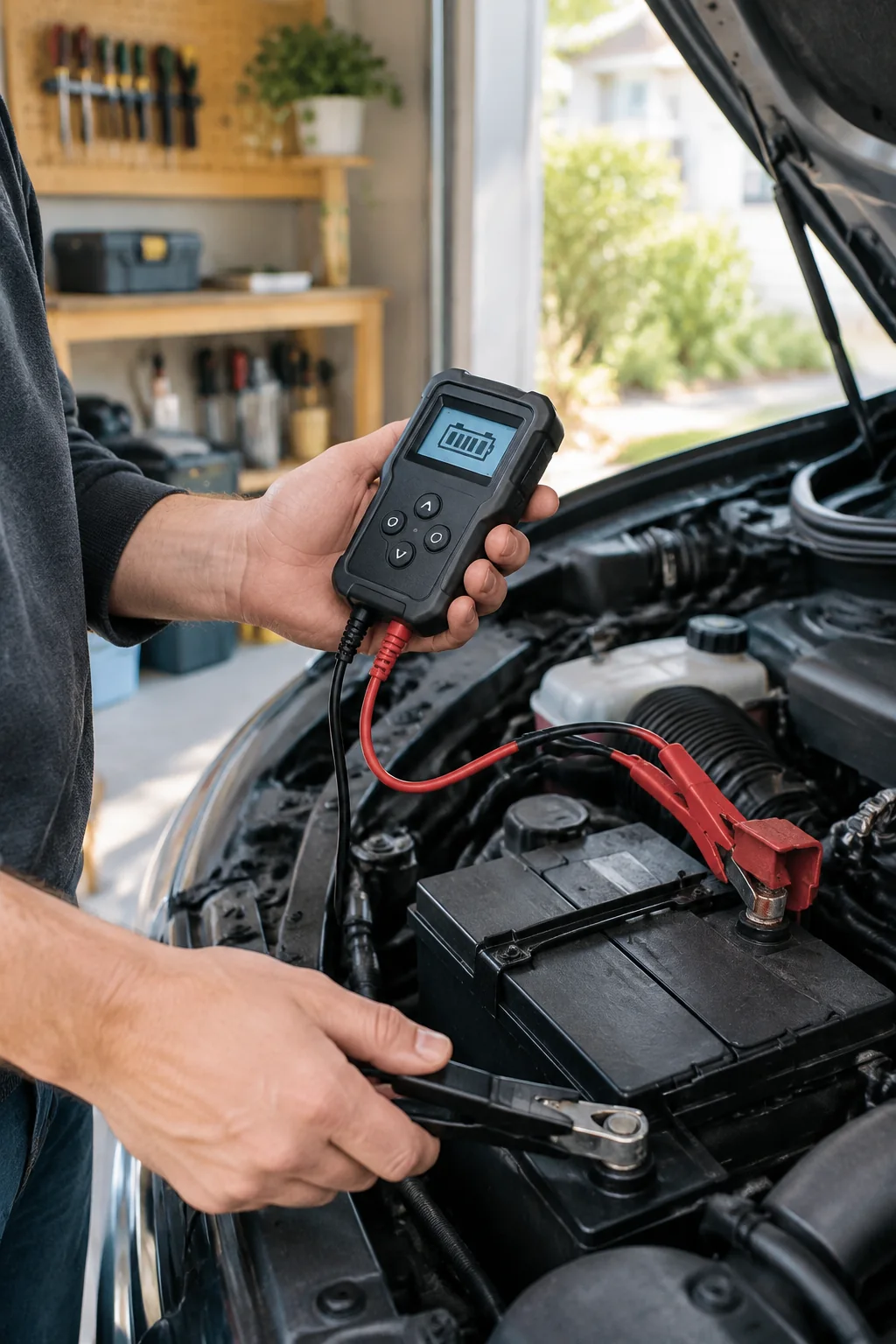 a 12V/24V car battery tester arranged for a practical automotive buying guide
