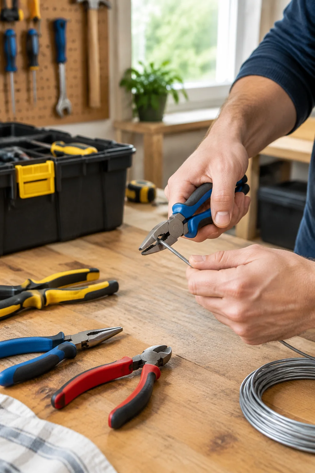 a set of household pliers arranged for a practical tools buying guide