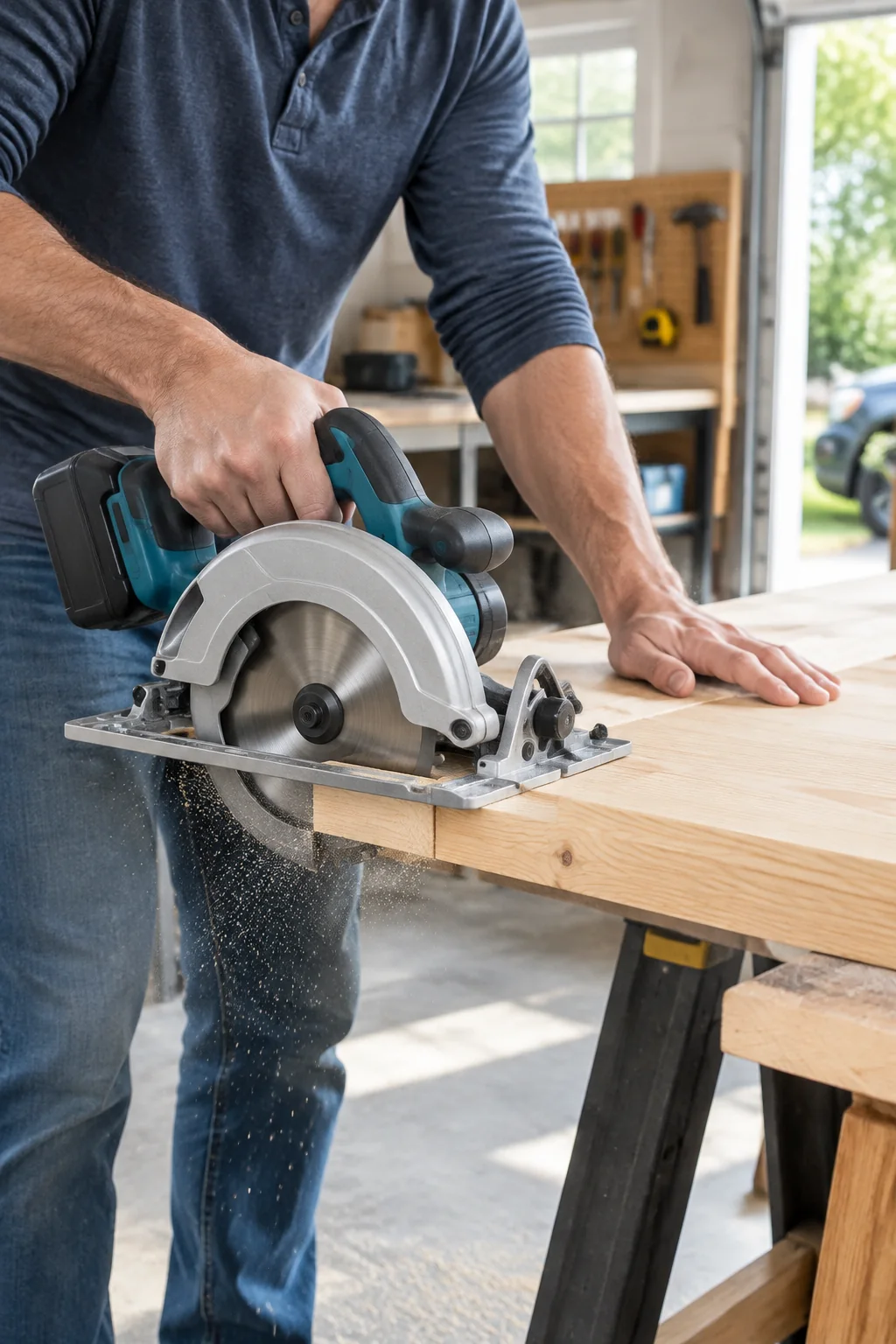 a circular saw arranged for a practical equipment buying guide