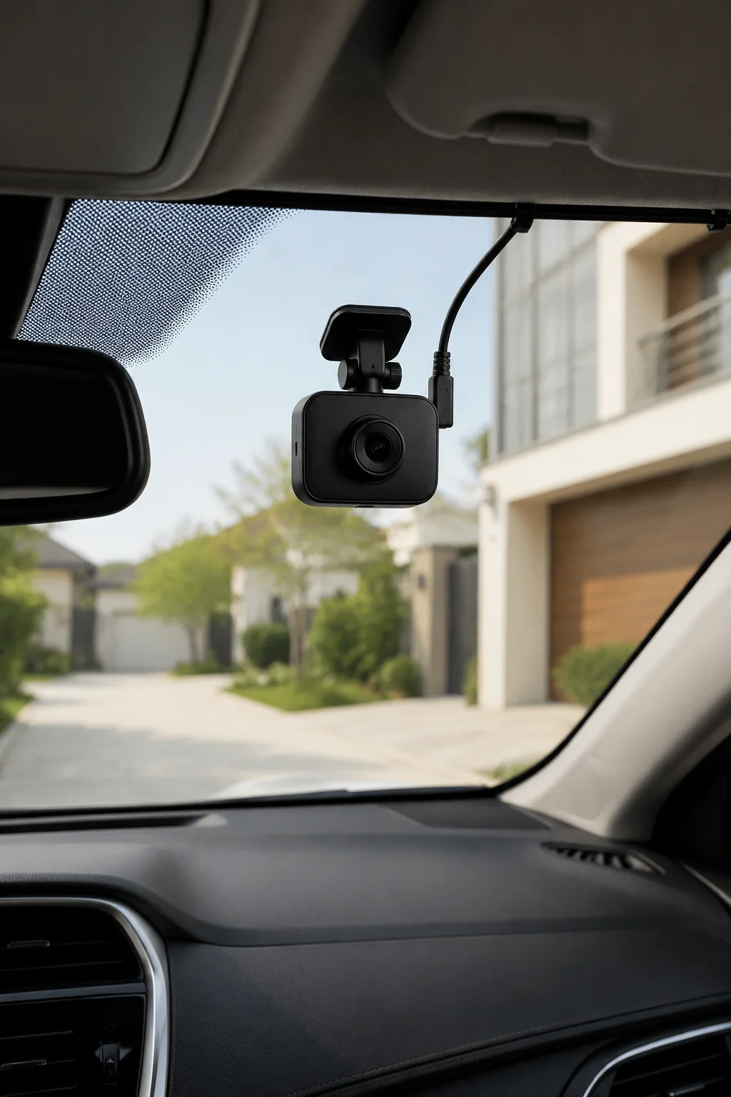 a front-facing dash cam arranged for a practical automotive buying guide