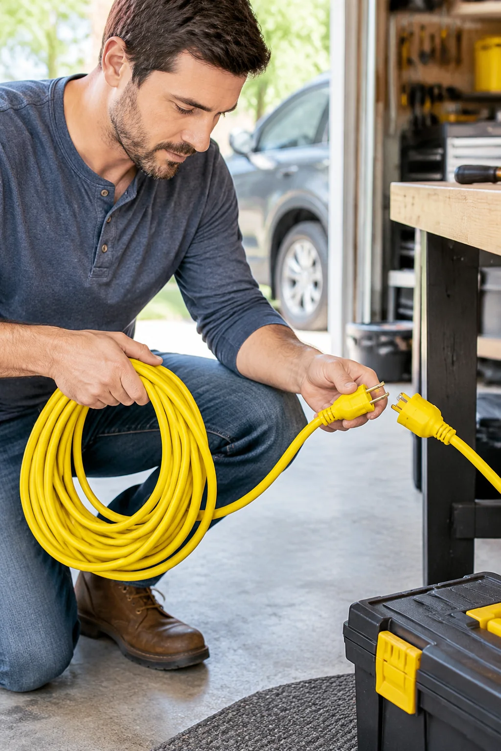 a heavy duty extension cord arranged for a practical equipment buying guide