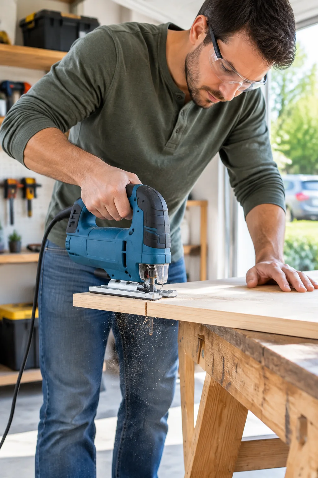 a hand saw and compact jigsaw arranged for a practical tools buying guide