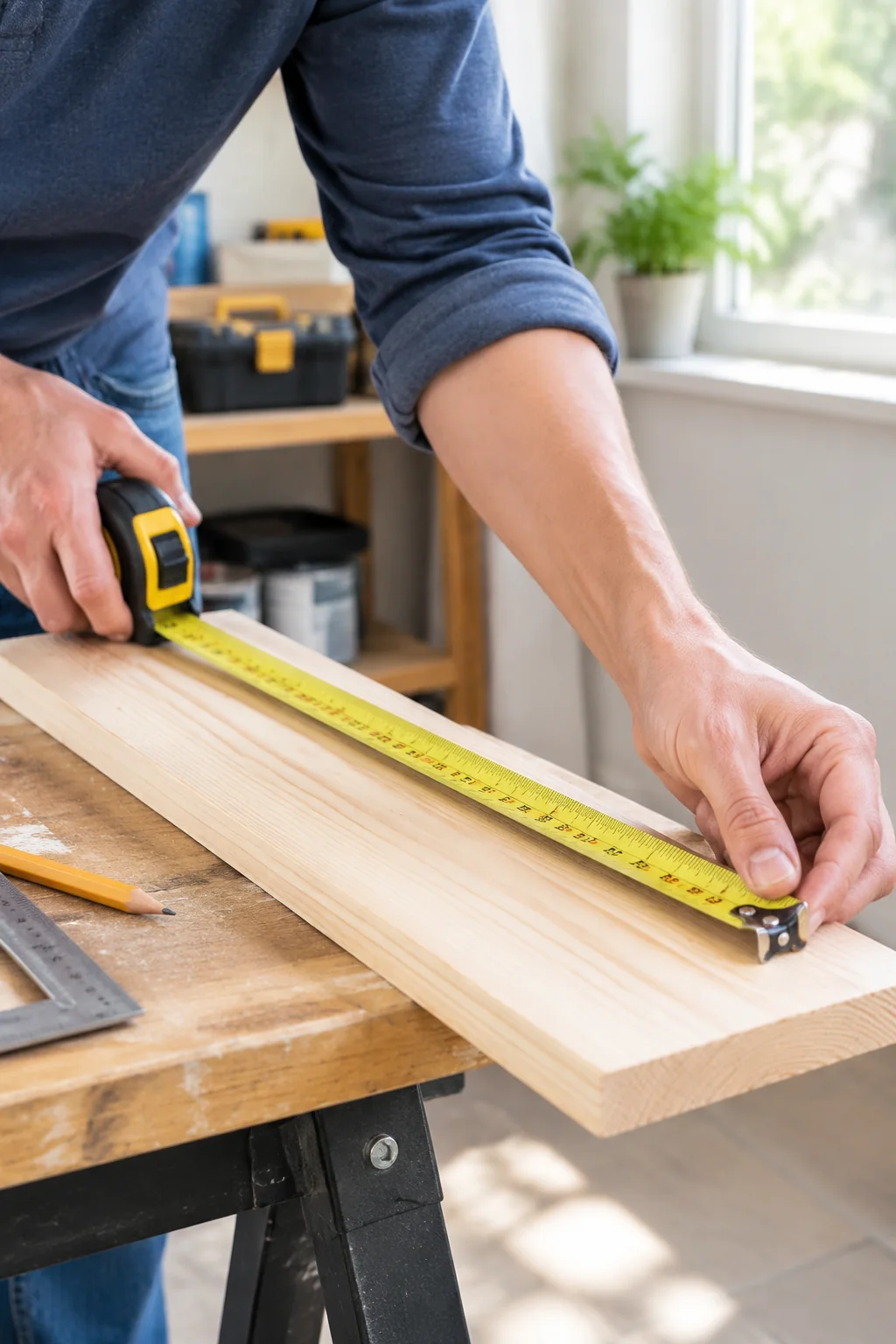 a readable measuring tape arranged for a practical tools buying guide