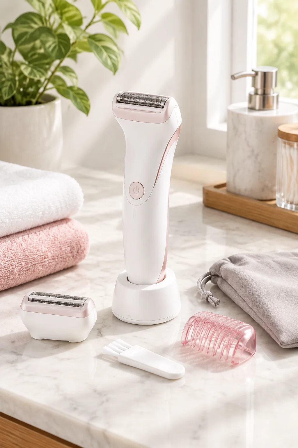 the MomMed S21 breast pump in a realistic everyday product scene