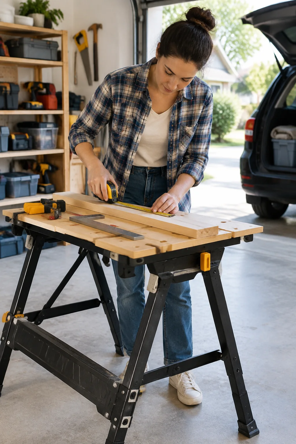 a folding portable workbench arranged for a practical equipment buying guide