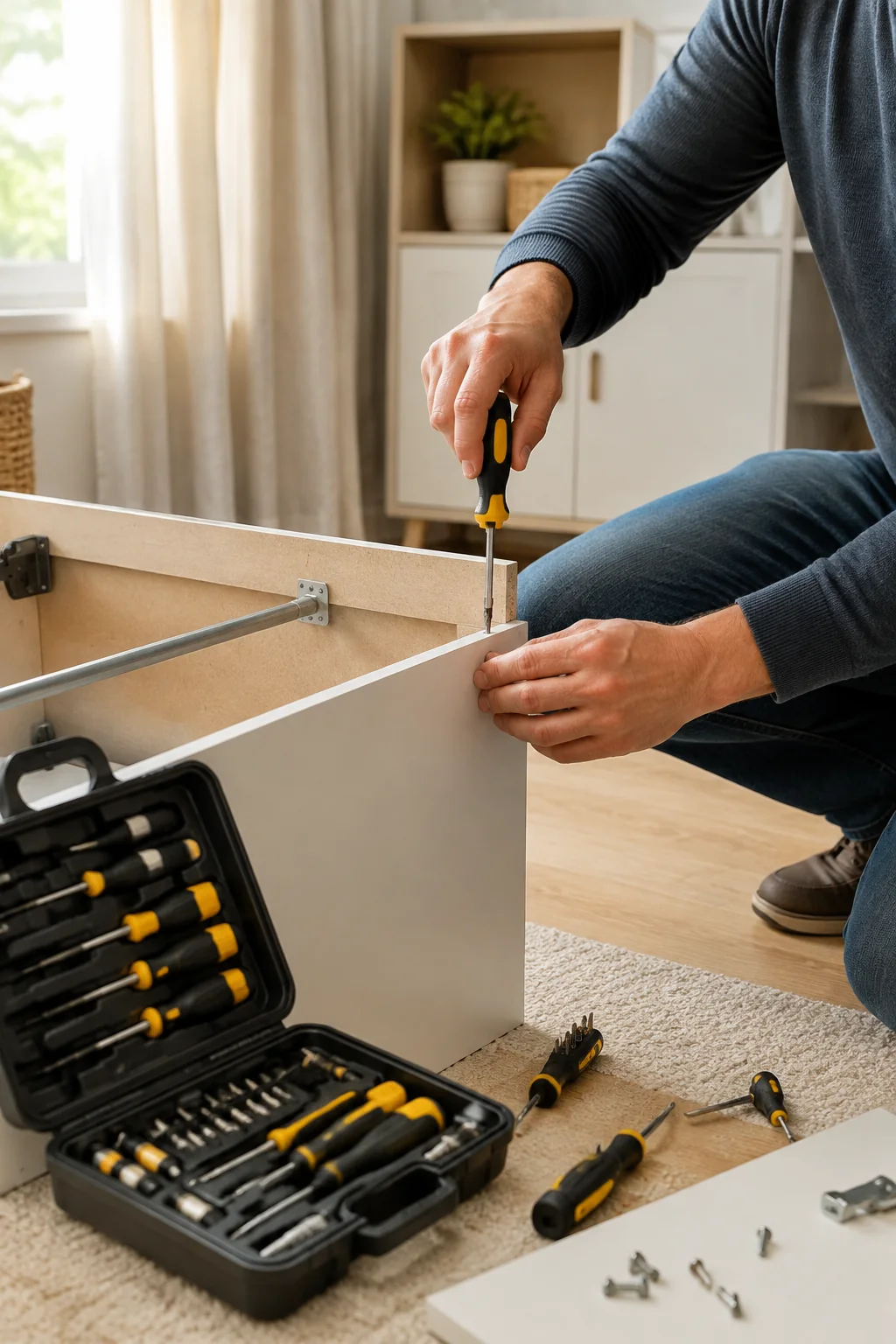 a multi-bit screwdriver set arranged for a practical tools buying guide